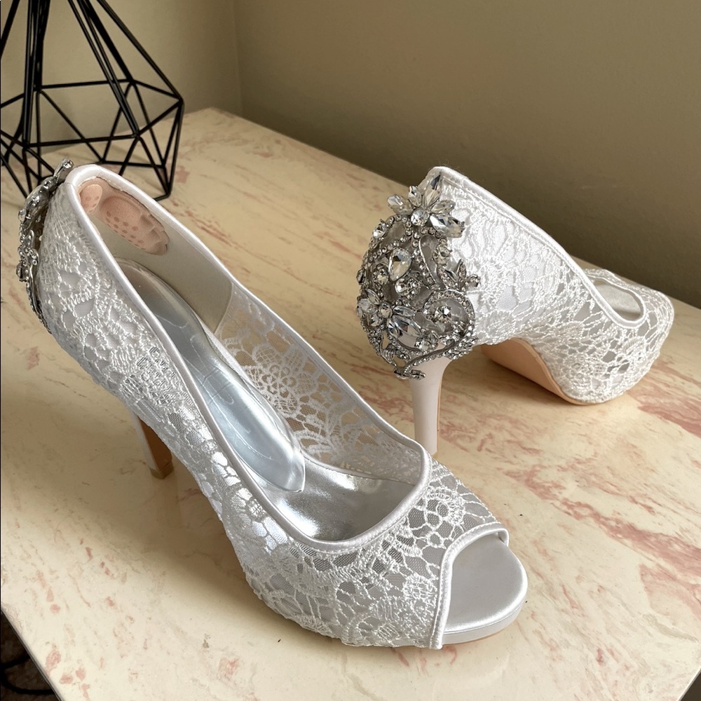 Bridal Heels- Ivory- Size 10